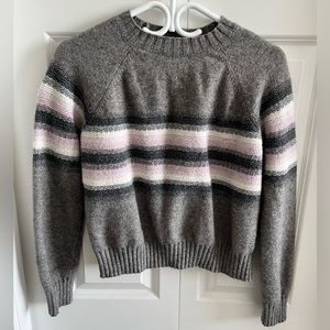 Simons Striped Cropped Sweater